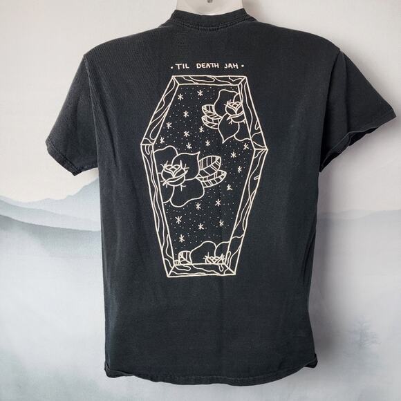JAH Artwork Other - JAH Artwork Gothic "Til Death" Coffin Rose Graphic Tee | Men's Medium